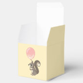 Eigen naam Eekhoorn met roze ballon Bedankdoosjes (Geopend)