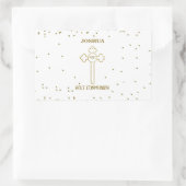 Eigen naam Eerste Heilige Communistische Gouden Ki Rechthoekige Sticker (Tas)