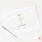 Eigen naam Eerste Heilige Communistische Gouden Ki Rechthoekige Sticker (Envelop)