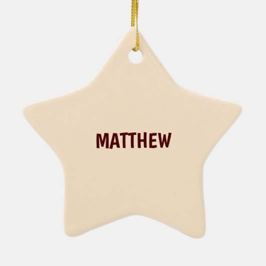 Eigen naam, eerste verjaardag, zoete blauwe cokes keramisch ornament (Achterkant)