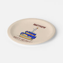 Eigen naam, eerste verjaardag, zoete blauwe cokes