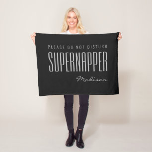 Eigen naam en dekens van de SUPERNAPPER-kleuromvan