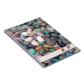 Eigen naam en Initialen Geologie Rocks! stenen gem Notitieboek (Rechterzijde)