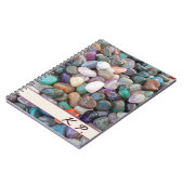 Eigen naam en Initialen Geologie Rocks! stenen gem Notitieboek (Linkerzijde)