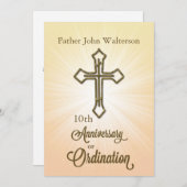 Eigen naam en jaar, 10e Jubileum van Ordinatio Kaart (Voorkant / Achterkant)