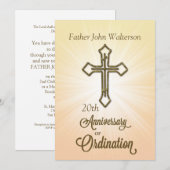 Eigen naam en jaar, 20e Jubileum van Ordinatio Kaart (Voorkant / Achterkant)