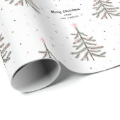 Eigen naam en kerstcadeaupapier voor groeten cadeaupapier (Rol Hoek)