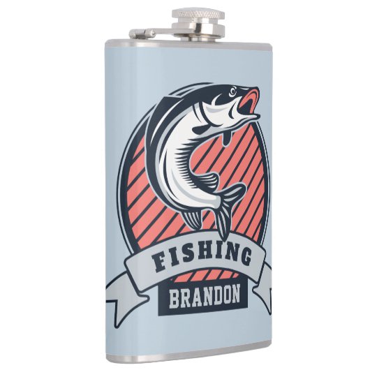 Eigen naam en kleur Fisher-kolf Heupfles (Rechts)