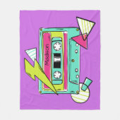 Eigen naam en kleurendekens voor tapelapes fleece deken (Voorkant)