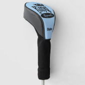 Eigen naam en kleurenkorf van Karaoke Golfheadcover (Schuin)