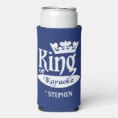 Eigen naam en kleurenkorf van Karaoke Seltzer Blikjeskoeler (Seltzer Voorkant)