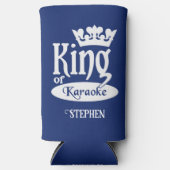 Eigen naam en kleurenkorf van Karaoke Seltzer Blikjeskoeler (Voorkant)