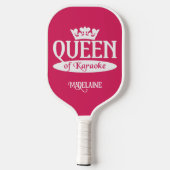 Eigen naam en kleurkoningin van Karaoke Pickleball Paddle (Achterkant)