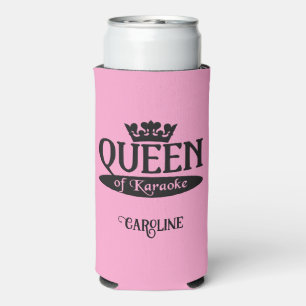 Eigen naam en kleurkoningin van Karaoke Seltzer Blikjeskoeler