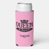 Eigen naam en kleurkoningin van Karaoke Seltzer Blikjeskoeler (Seltzer Voorkant)