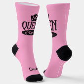 Eigen naam en kleurkoningin van Karaoke Sokken (Gebogen)