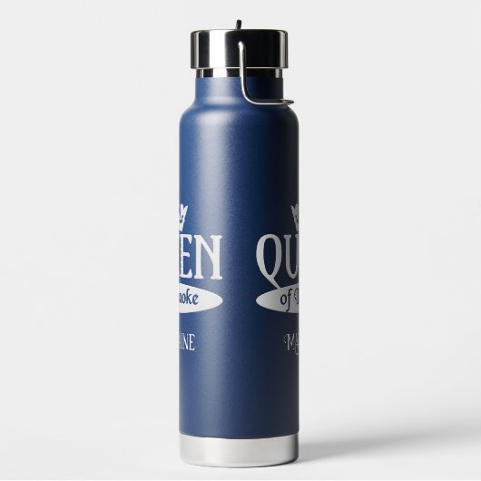 Eigen naam en kleurkoningin van Karaoke Waterfles (Links)