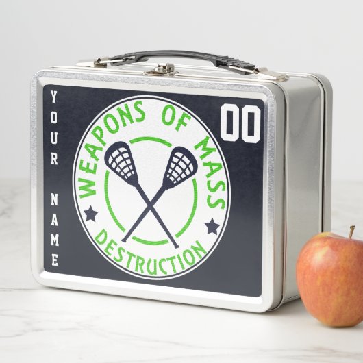 Eigen naam en nummer Lacrosse Lunch Box (In situ)