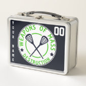 Eigen naam en nummer Lacrosse Lunch Box (Voorkant)