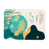 Eigen naam en tekst Planet Earth Moeder Magneet (Horizontaal)