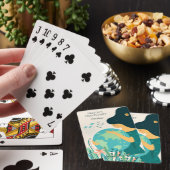 Eigen naam en tekst Planet Earth Moeder Pokerkaarten (Insitu)