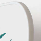 Eigen naam en tekst tropische eilanden pickleball paddle (Links Detail)