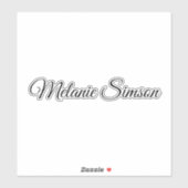 Eigen naam Etiket voor geïsoleerde tiumbler decal- Sticker (Vel)