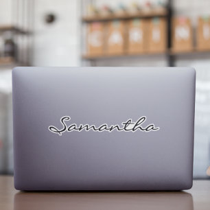 Eigen naam Etiket voor geïsoleerde tiumbler decal- Sticker