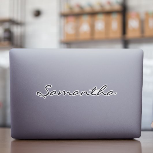 Eigen naam Etiket voor geïsoleerde tiumbler decal- Sticker