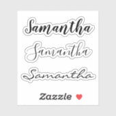 Eigen naam Etiket voor geïsoleerde tiumbler decal- Sticker (Vel)