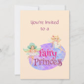 Eigen naam Fairy Princess Birthday Party Kaart (Voorkant)