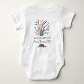 Eigen naam Familie Boom gezinshereniging Romper (Achterkant)