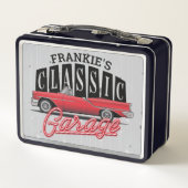 Eigen naam Faux Neon 1950 Classic Car Garage (Achterkant)