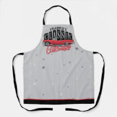 Eigen naam Faux Neon 1950 Classic Car Garage Schort (Voorkant)