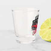 Eigen naam Faux Neon 1950 Classic Car Garage Shot Glas (Links)