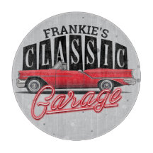 Eigen naam Faux Neon 1950 Classic Car Garage