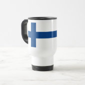 Eigen naam Finse vlag mokken (Voorkant links)