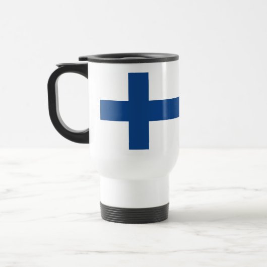 Eigen naam Finse vlag mokken (Links)
