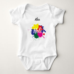 Eigen naam First Happy Holi Festival Romper
