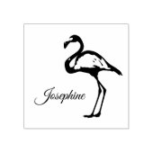 Eigen naam Flamingo Custom Tropical Rubberstempel (Afrduk)