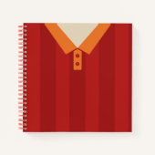 Eigen naam Football Soccer Jersey Notitieboek (Voorkant)