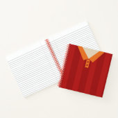 Eigen naam Football Soccer Jersey Notitieboek (Binnen)