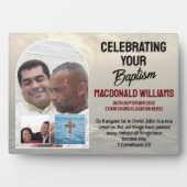 Eigen naam Foto ter viering van uw doop Fotoplaat (voorkant)