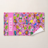 Eigen naam😍 gemengd pickleball roze handdoek (Handdoek)