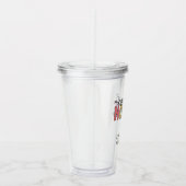 Eigen naam geregistreerd zuster RN Verpleeglijk Af Acryl Drinkbeker (Rechts)