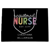Eigen naam geregistreerd zuster RN Verpleeglijk Af Groot Cadeauzakje (Voorkant)