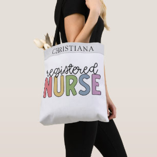 Eigen naam geregistreerd zuster RN Verpleeglijk Af Tote Bag