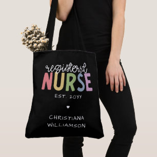 Eigen naam geregistreerd zuster RN Verpleeglijk Af Tote Bag