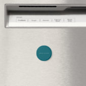 Eigen naam gewoon donker teal kleur gepersonalisee magneet (Insitu (Vaatwasser))