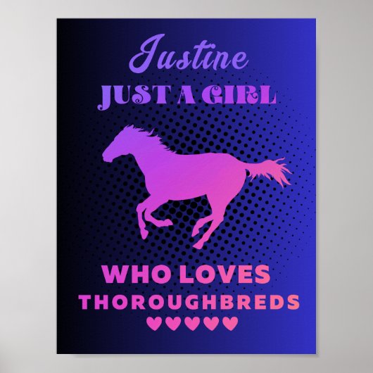 Eigen naam gewoon een meisje dat van Thoroughbreds Poster (Voorkant)